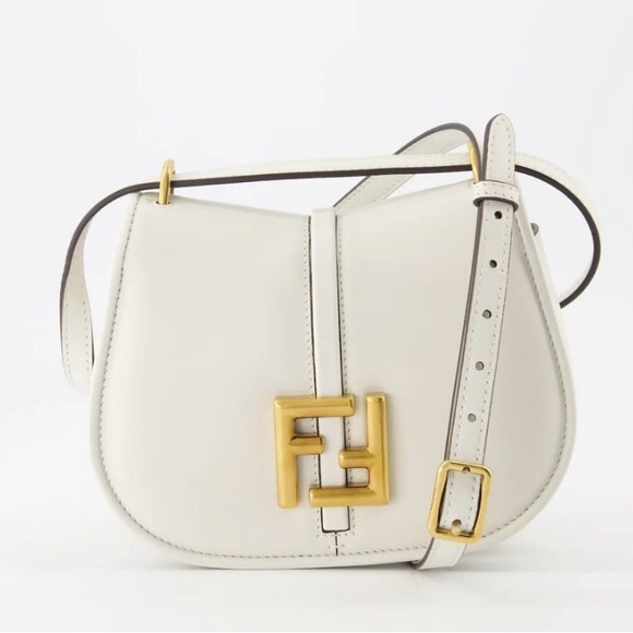 Fendi Handbags - Fendi Vitello Brenta Cher Nano Fendi C'mon white